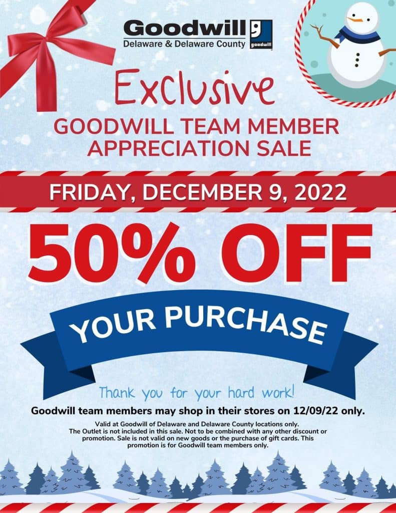 Team Member Appreciation - Goodwill Of Delaware And Delaware County, PA